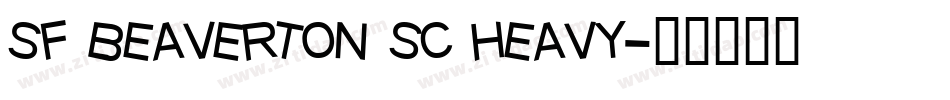 sf beaverton sc heavy字体转换